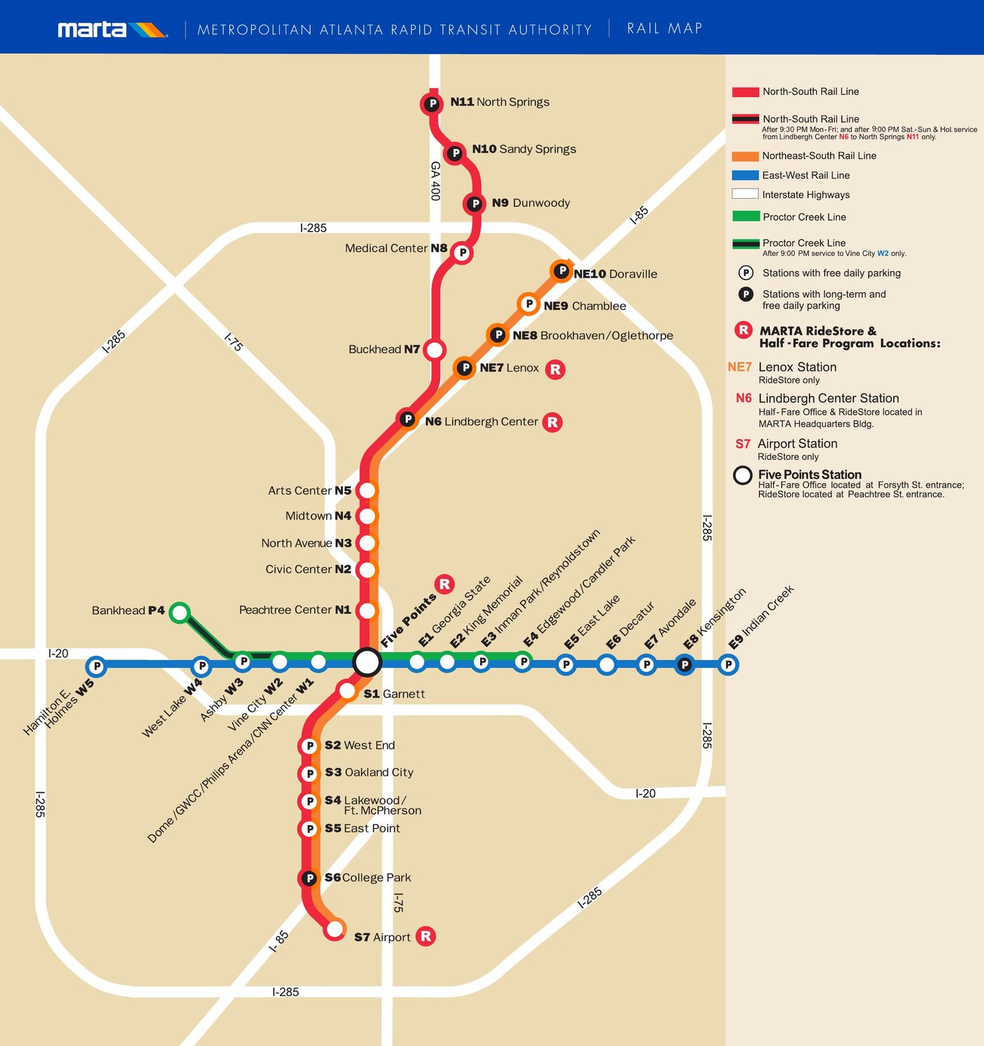 Atlanta Ga Metro Area Map 