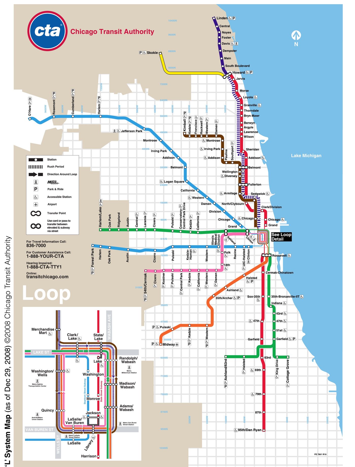 plan du mÃ©tro de chicago le site de tous les plans de mÃ©tros