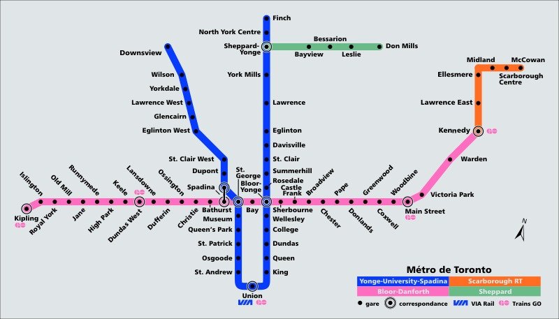 plan du mÃ©tro de toronto le site de tous les plans de mÃ©tros